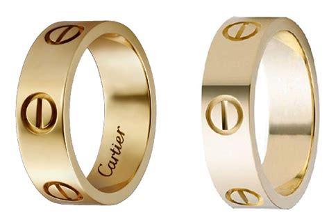 cartier ring gold dupe|cartier love ring authenticity.